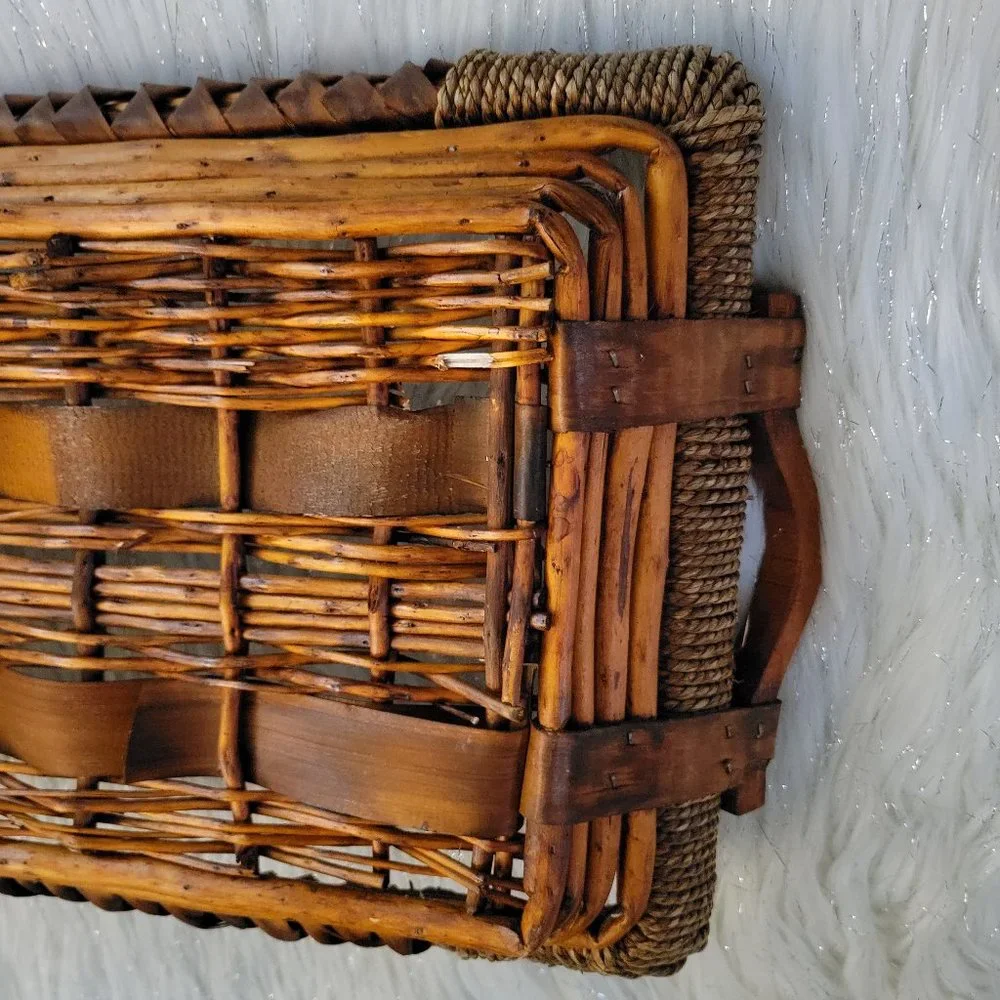 Rectangular Wooden Basket